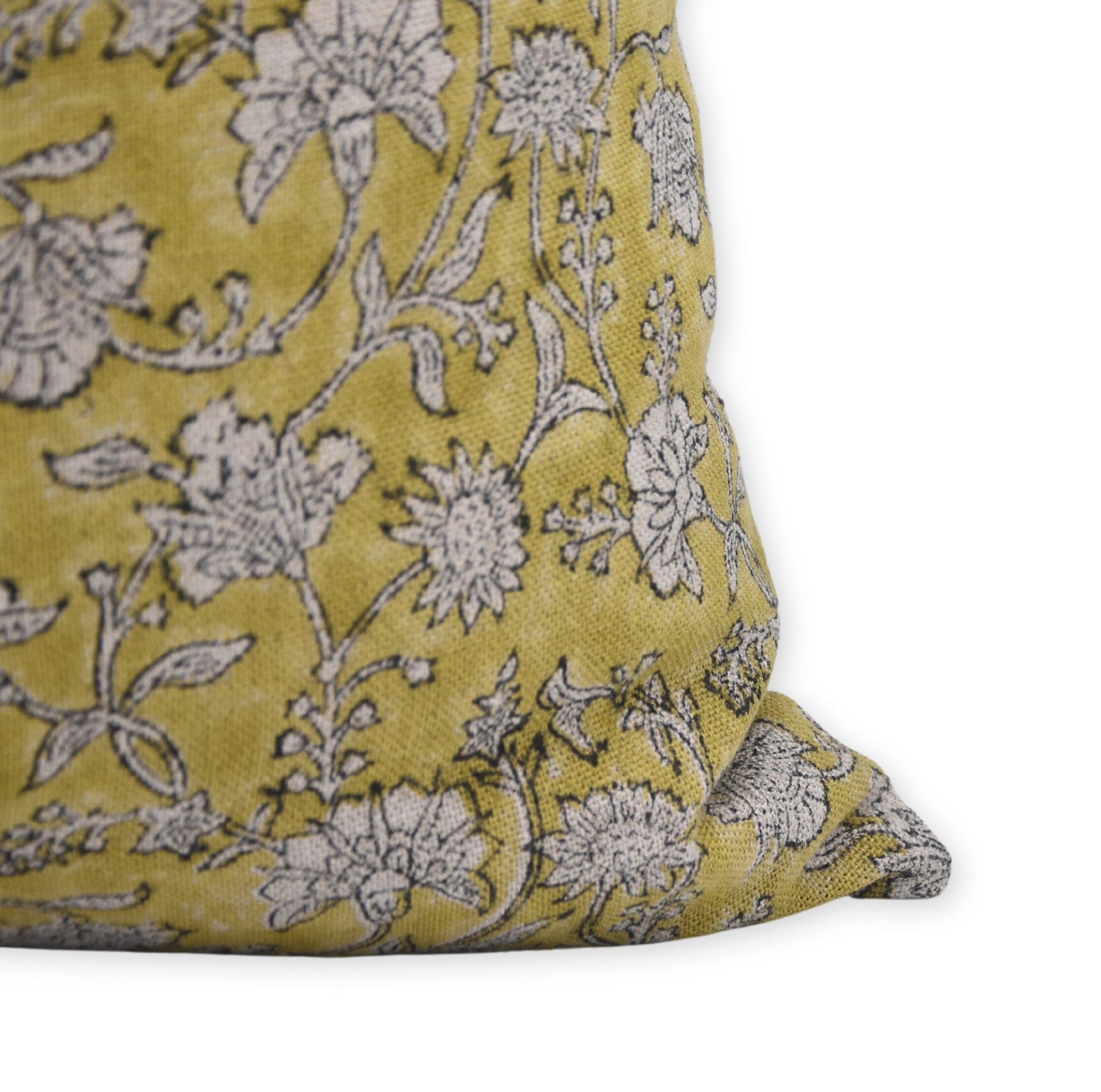 Hand Block Print thick/heavy linen designer pillow cover- NAAYAB - Fabdivine