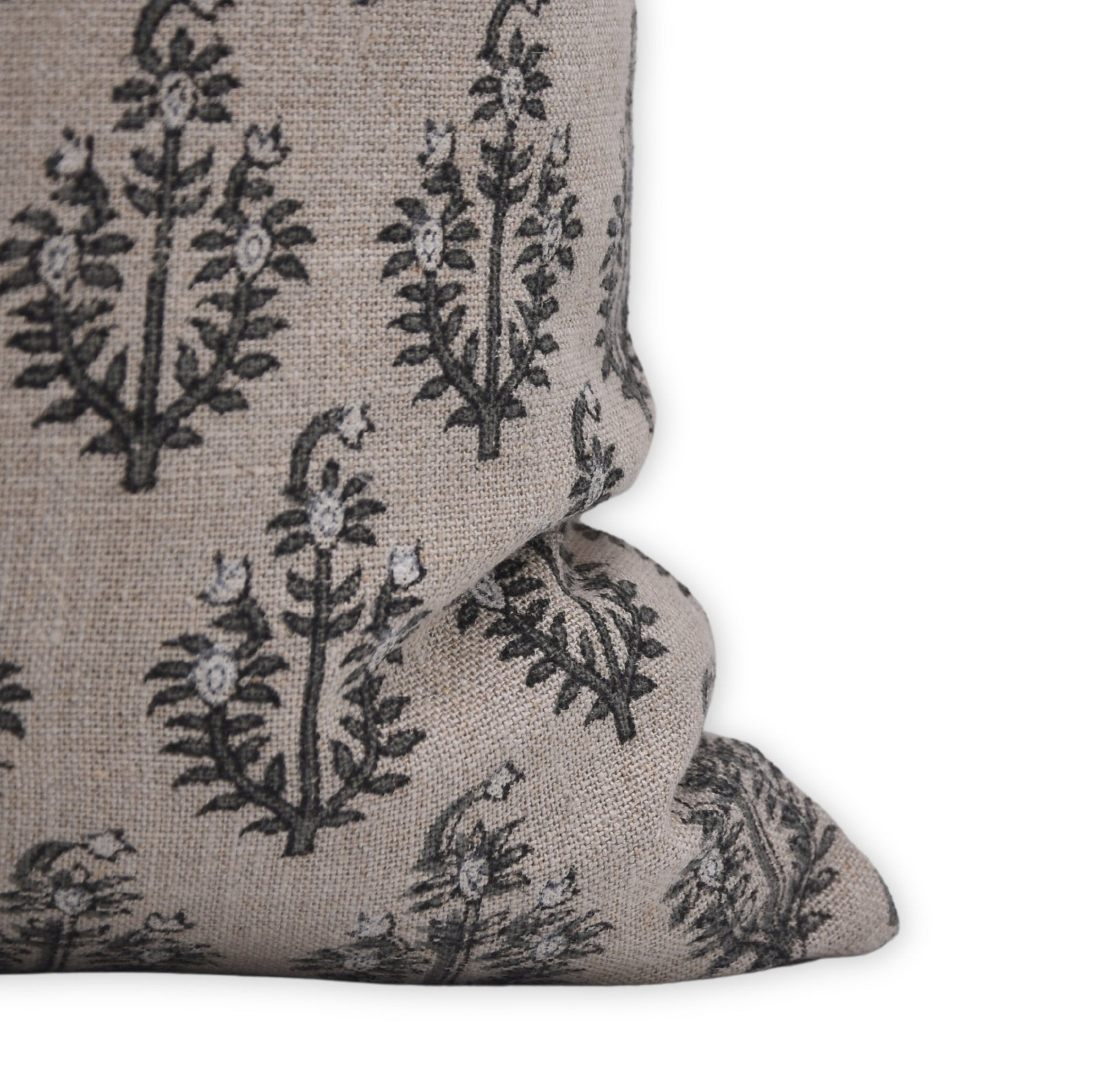 NEEL GAGAN Hand Block Print Thick Linen pillow cover - Fabdivine