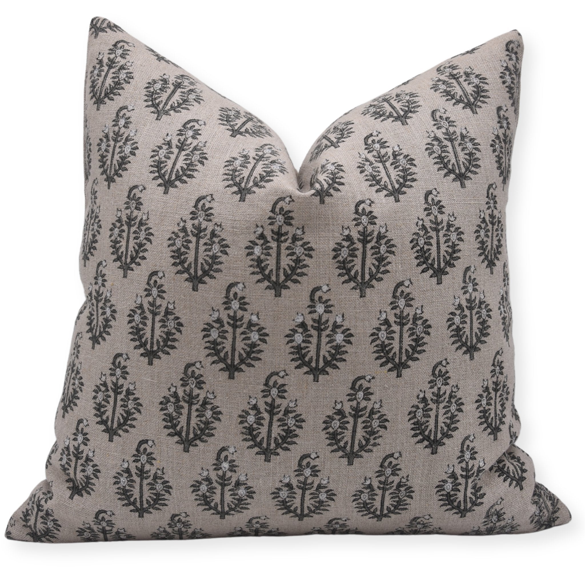 NEEL GAGAN Hand Block Print Thick Linen pillow cover - Fabdivine