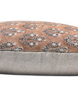 Block print thick linen throw pillow cover- NEEL GAGAN - Fabdivine