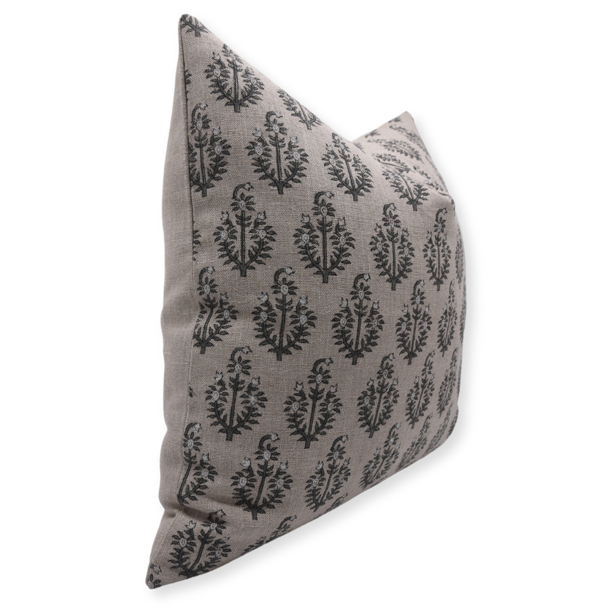 NEEL GAGAN Hand Block Print Thick Linen pillow cover - Fabdivine