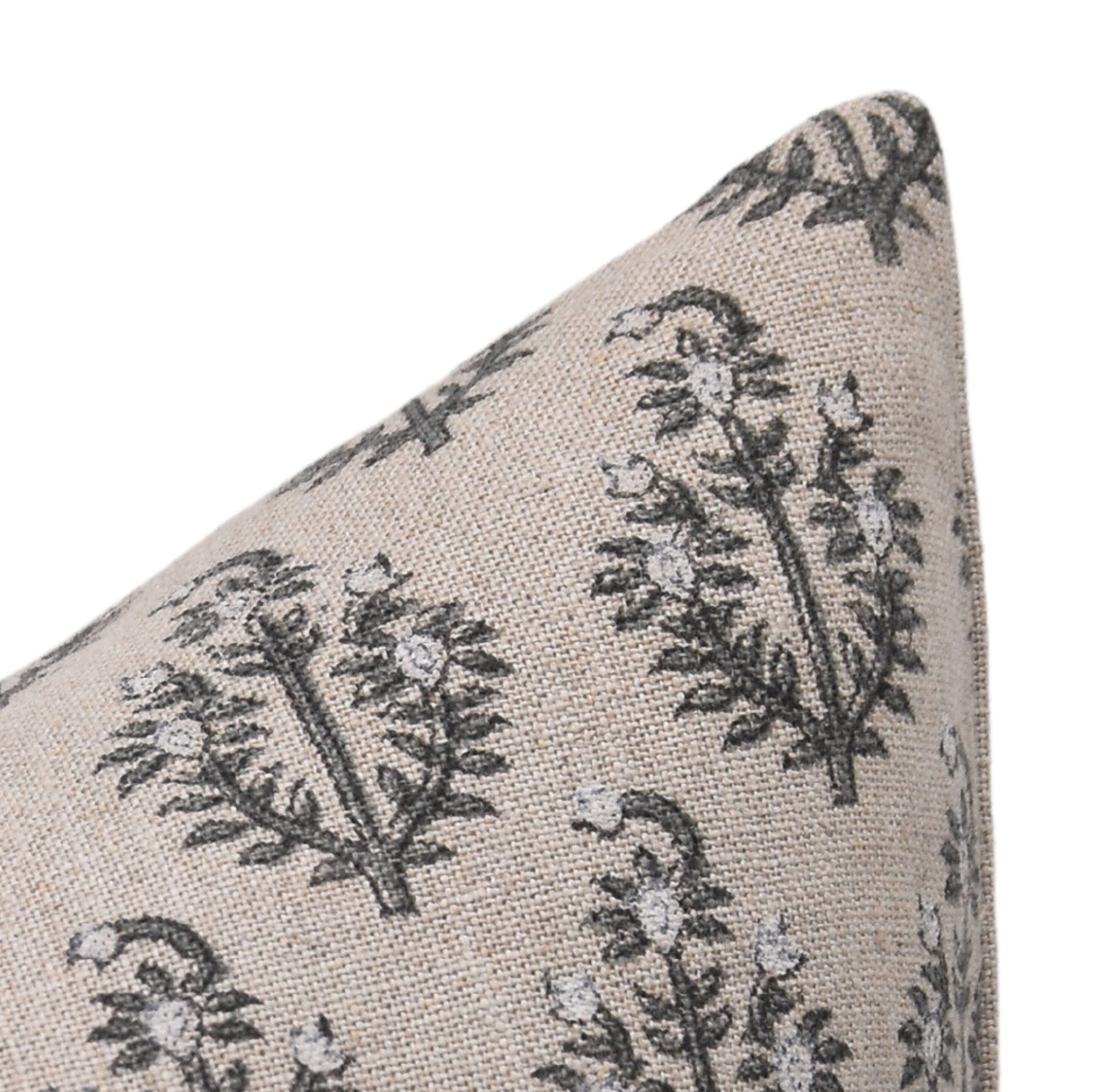 NEEL GAGAN Hand Block Print Thick Linen pillow cover - Fabdivine