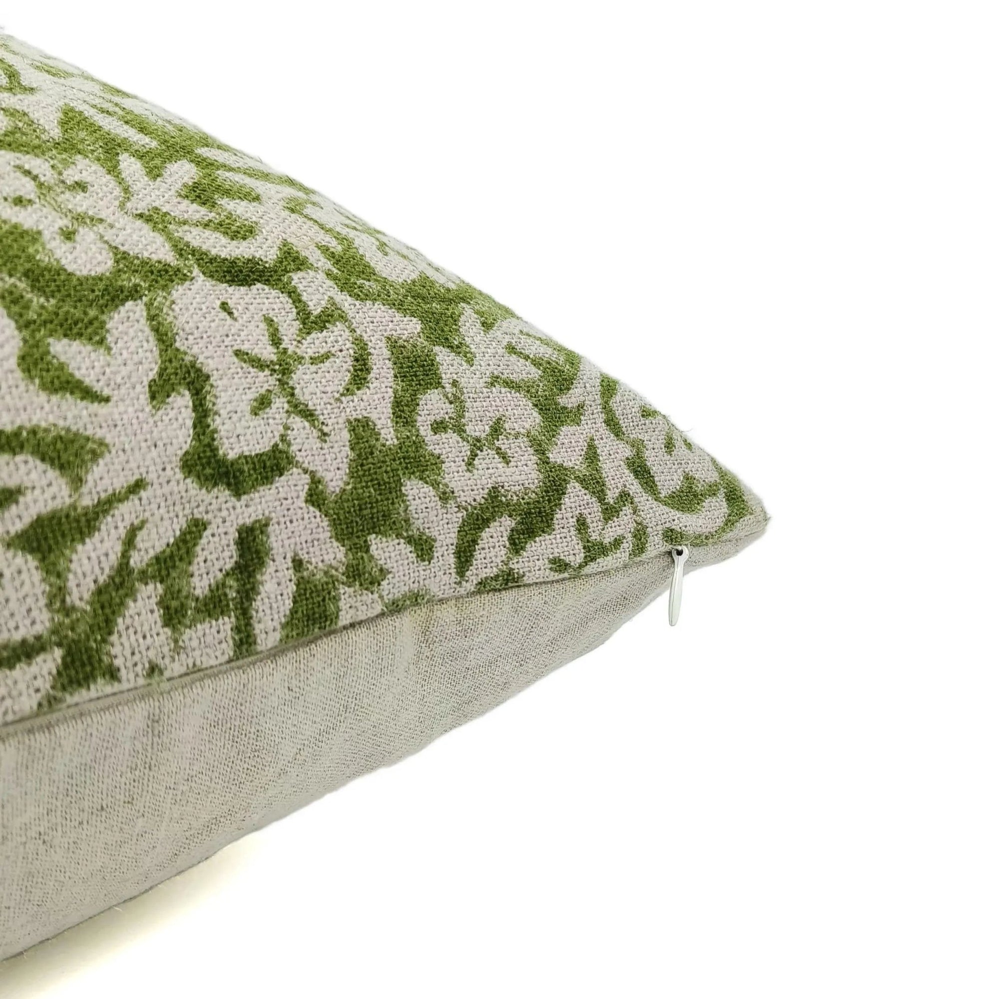 Block print Heavy Linen Pillow Cover - NIDHI VAN - Fabdivine