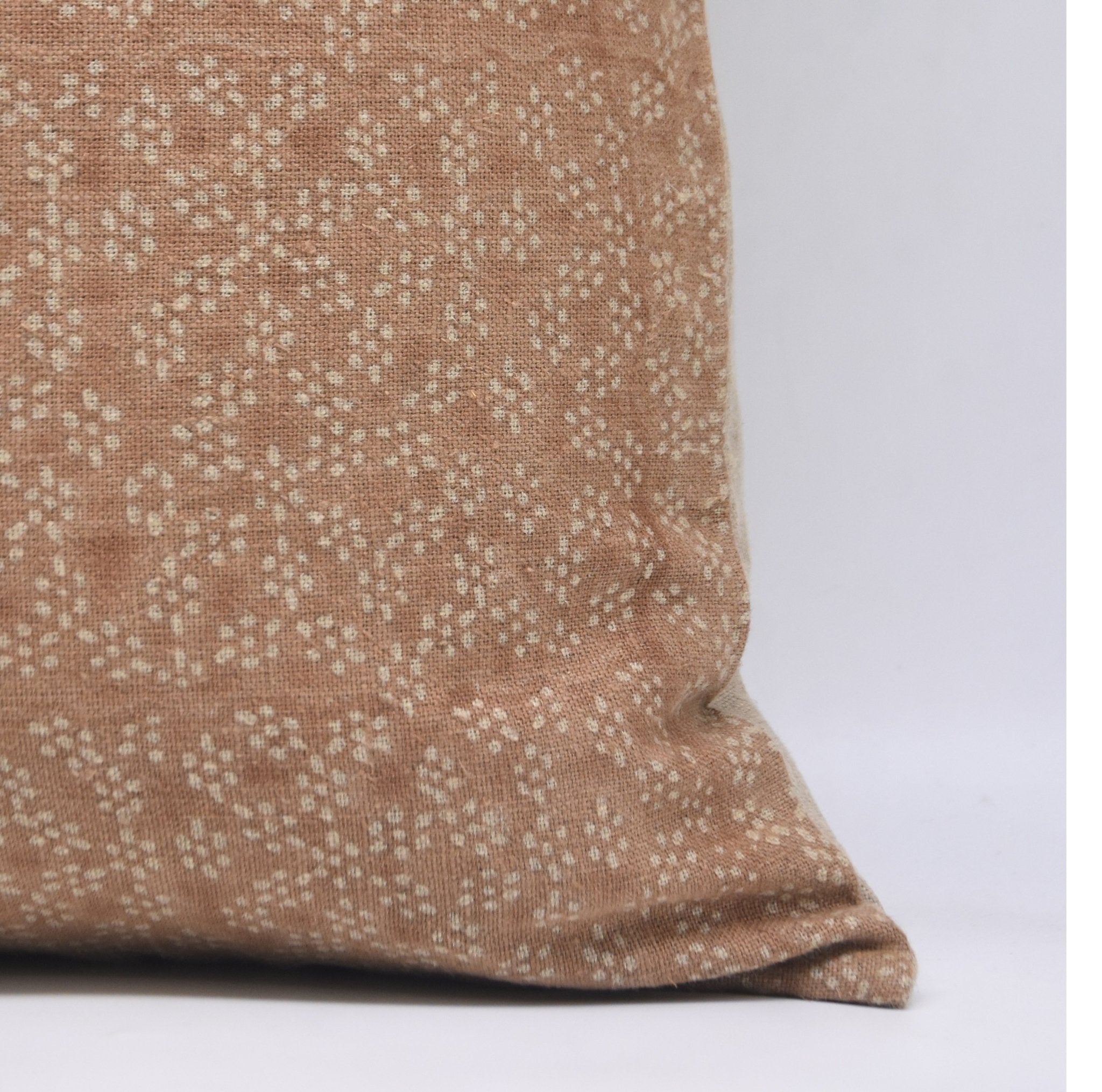 Block print Heavy Linen Pillow Cover - OLA VARSTI - FABDIVINE LLC