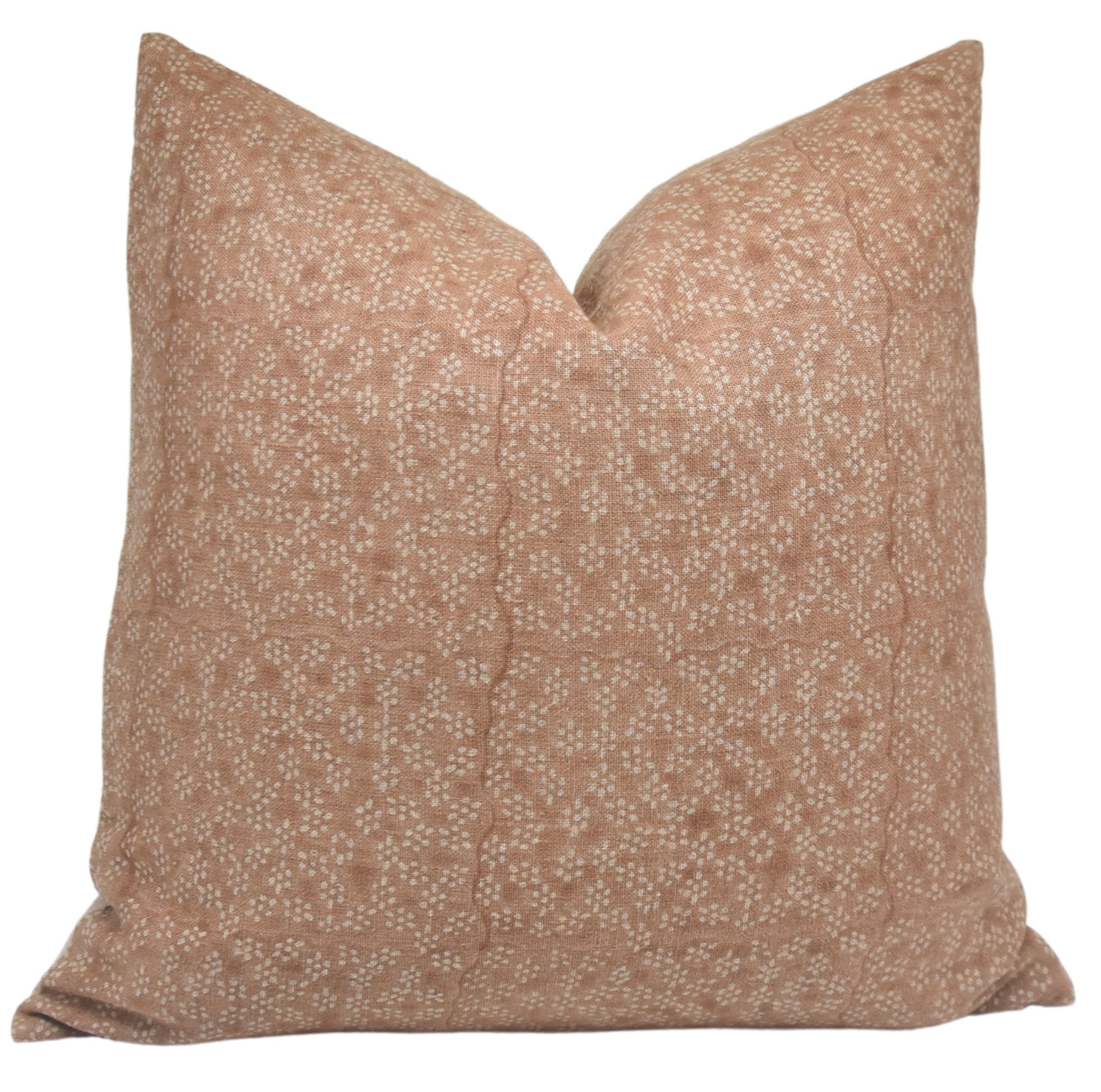 Block print Heavy Linen Pillow Cover - OLA VARSTI - FABDIVINE LLC