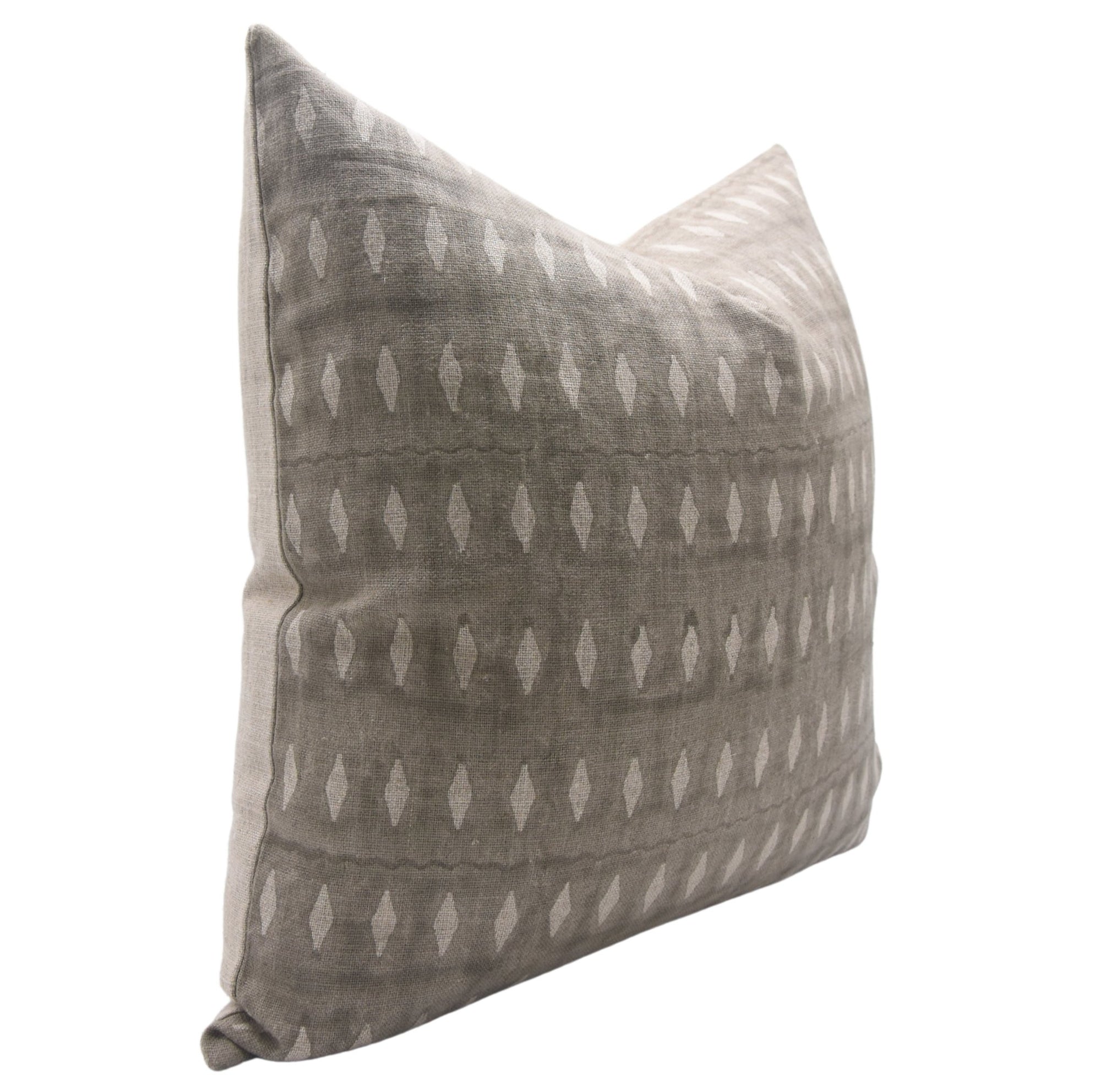 OMJI Block Print Thick Linen Throw Pillow Cover - Fabdivine