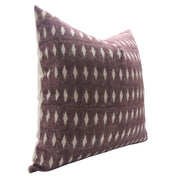 OMJI Square/Lumber block print pillow cover in Thick Linen - Fabdivine