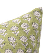 PANKHUDI Thick Linen Square/Lumber Block Print Pillow Cover - Fabdivine