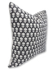 PANKHUDI Block Print Thick Linen Throw Pillow Cover - Fabdivine