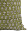 PANKHUDI Thick Linen Square/Lumber Block Print Pillow Cover - Fabdivine