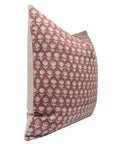 Hand Block Print thick linen designer pillow cover- PANKHUDI - Fabdivine