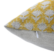 Block print Heavy Linen Pillow Cover - PANKUHDI - FABDIVINE LLC