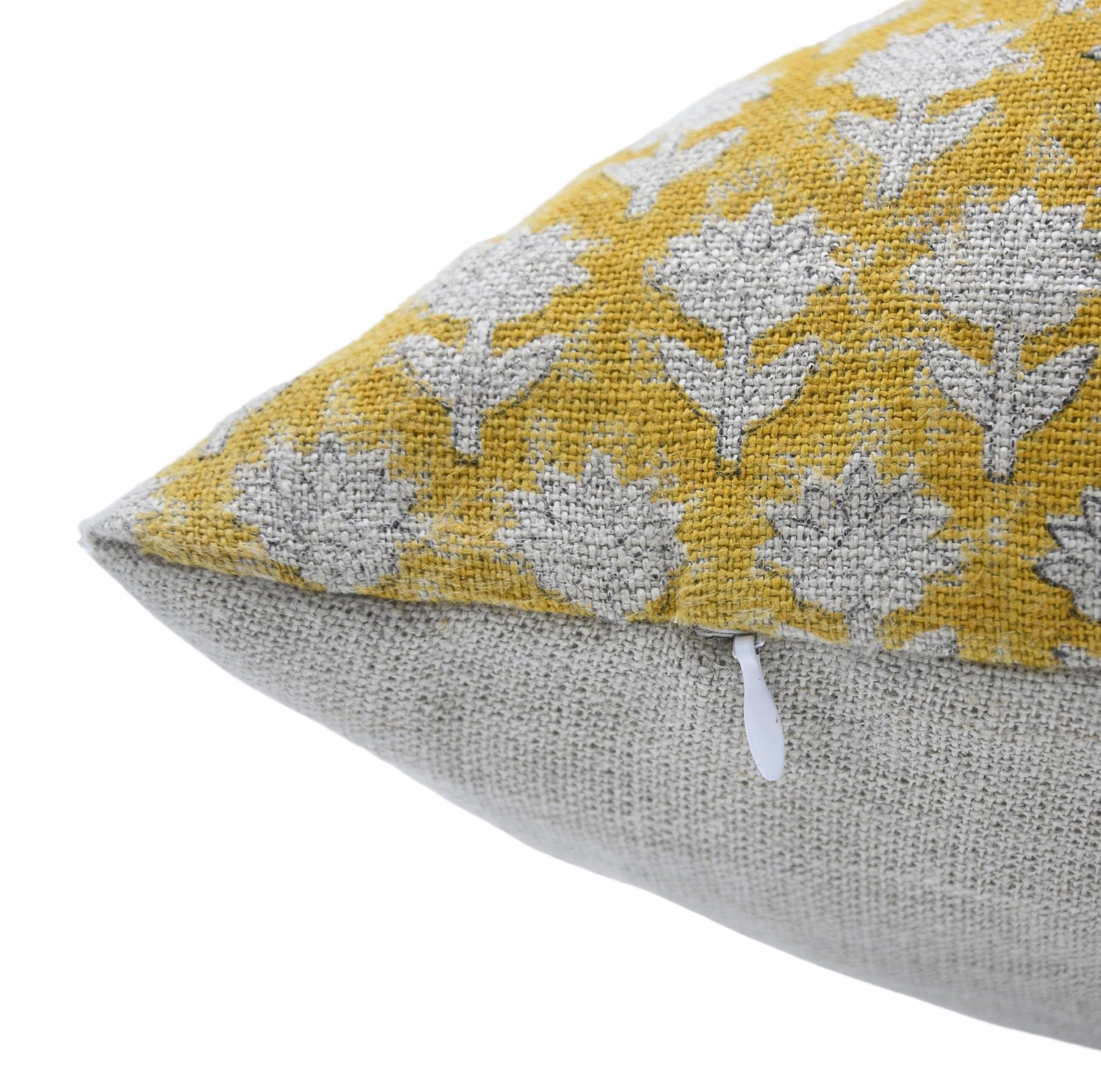 Block print Heavy Linen Pillow Cover - PANKUHDI - FABDIVINE LLC