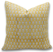 Block print Heavy Linen Pillow Cover - PANKUHDI - FABDIVINE LLC