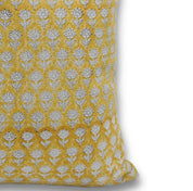 Block print Heavy Linen Pillow Cover - PANKUHDI - FABDIVINE LLC