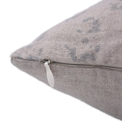 Thick linen block print pillow cover for sofa, couch, or bed - PATJHAD - Fabdivine