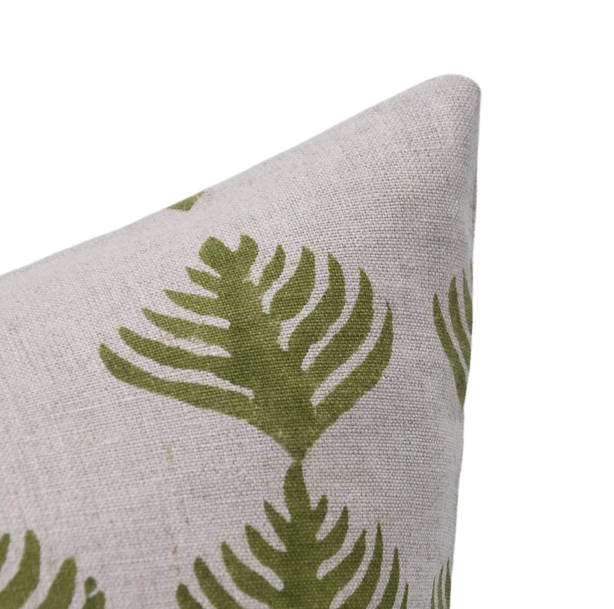 Hand Block Print thick linen designer pillow cover- PATTAGOBI - Fabdivine