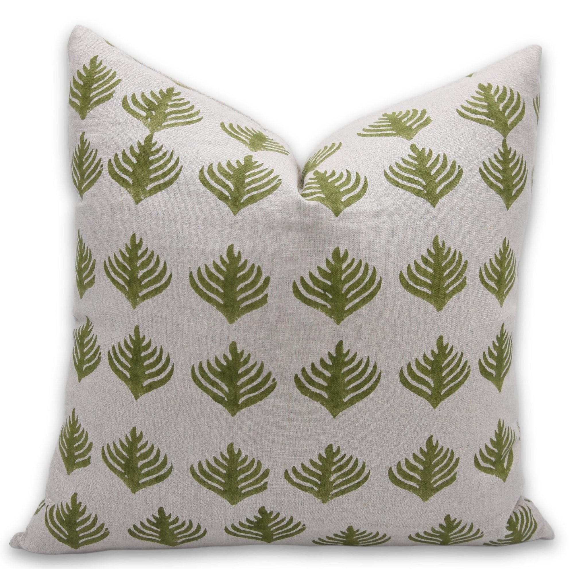 Hand Block Print thick linen designer pillow cover- PATTAGOBI - Fabdivine