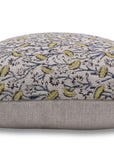 Hand Block Print thick/heavy linen designer pillow cover- PISHTA - Fabdivine