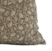 Throw Pillow Cover –Designer Collection of Hand Block Print Pure Thick Linen - PISHTA - Fabdivine