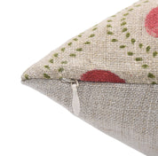 Square/Lumber block print pillow cover- thick linen- RAAJ BHOG - Fabdivine