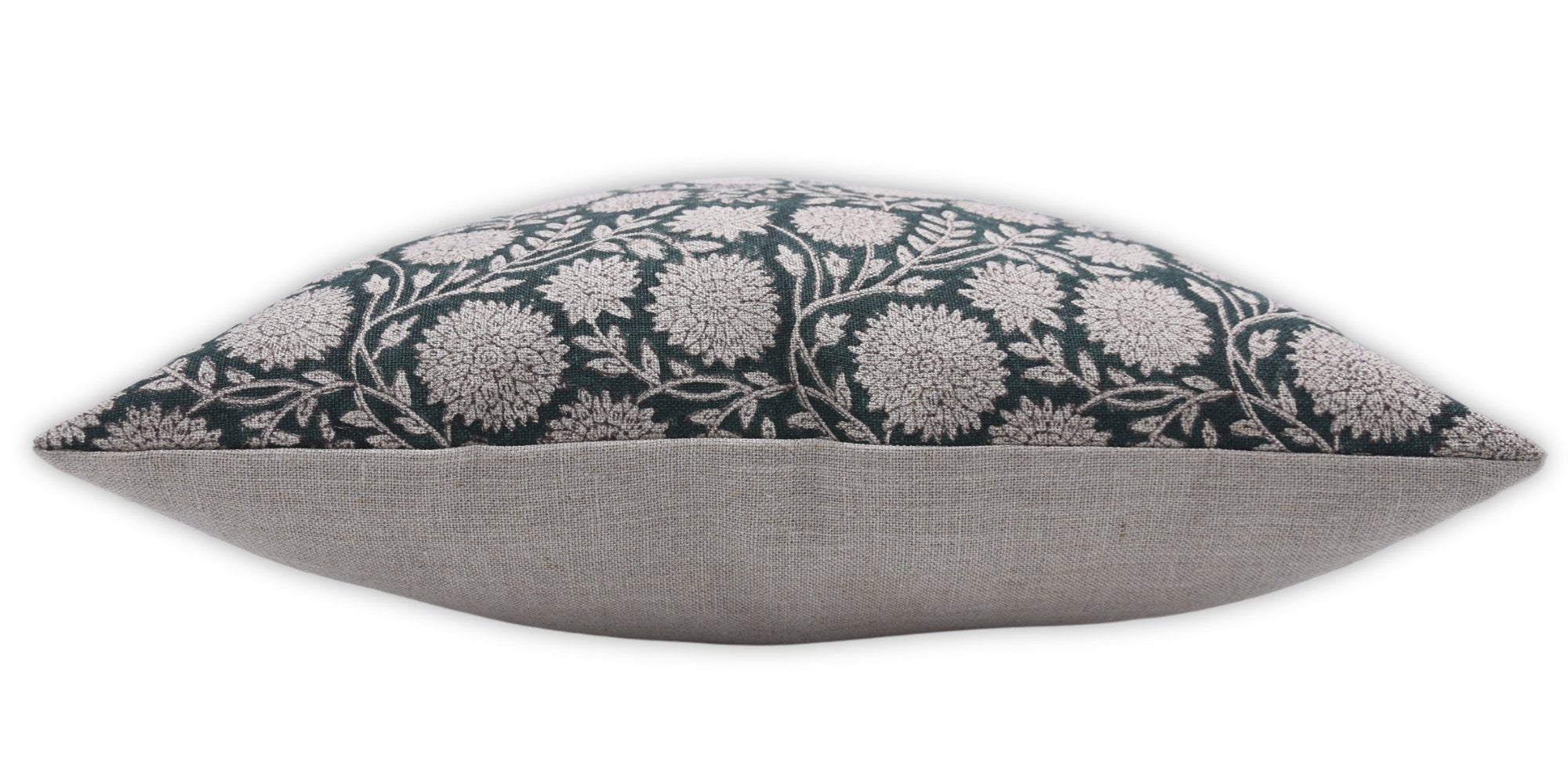 Thick/Heavy Linen block print designer boho pillow/cushion cover- RAJAT - Fabdivine