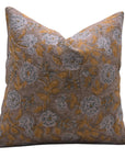 Hand Block Print heavy linen designer pillow cover- RAMESHWARAM - Fabdivine