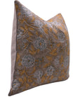 Hand Block Print heavy linen designer pillow cover- RAMESHWARAM - Fabdivine