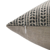 Block print Heavy Linen Pillow Cover - RATANBEL - Fabdivine