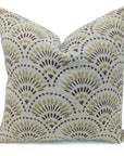 Throw Pillow Cover –Designer Collection of Hand Block Print Thick Linen- SHUBHARAMBH - Fabdivine