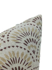 Throw Pillow Cover –Designer Collection of Hand Block Print Thick Linen- SHUBHARAMBH - Fabdivine