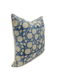 Hand Block Print thick linen designer pillow cover- SUDARSHAN JAAL - Fabdivine