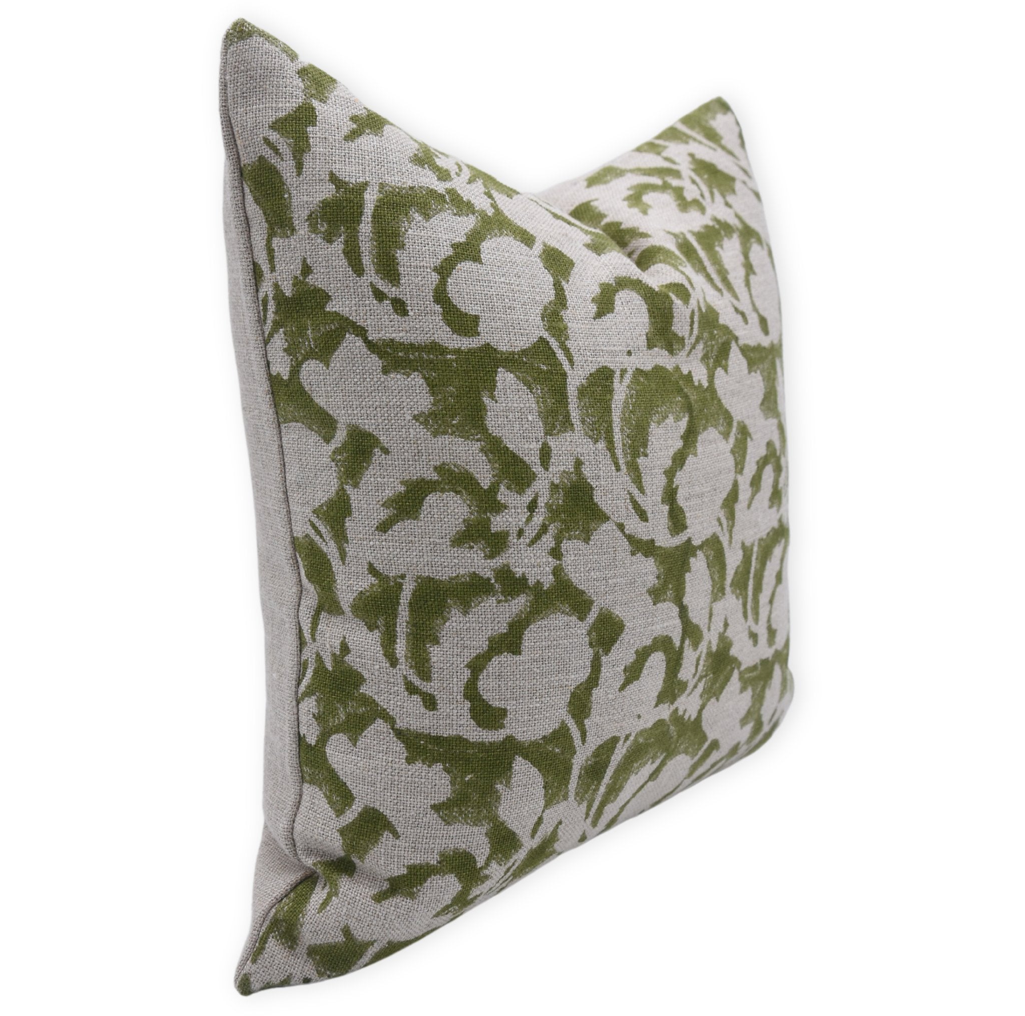 Block print Heavy/Thick Linen throw pillow cover- SULIT - Fabdivine