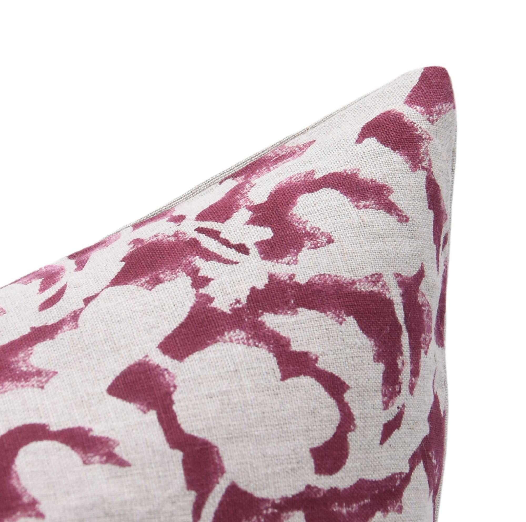 Throw Pillow Cover –Designer Collection of Hand Block Print Thick Linen- SULIT - Fabdivine