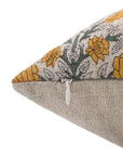 Swadesh Square/Lumber Block Printed Pillow Cover In Thick Linen