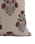 Swadesh Designer Collection: Hand Block Print Thick Linen Throw Pillow Cover - Fabdivine