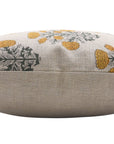 SWADESH Square/Lumber block print pillow cover in Thick Linen - Fabdivine