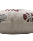 Swadesh Designer Collection: Hand Block Print Thick Linen Throw Pillow Cover - Fabdivine