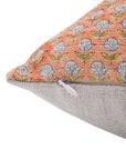 Heavy Linen block print designer boho pillow/cushion cover- TARANGINI - Fabdivine