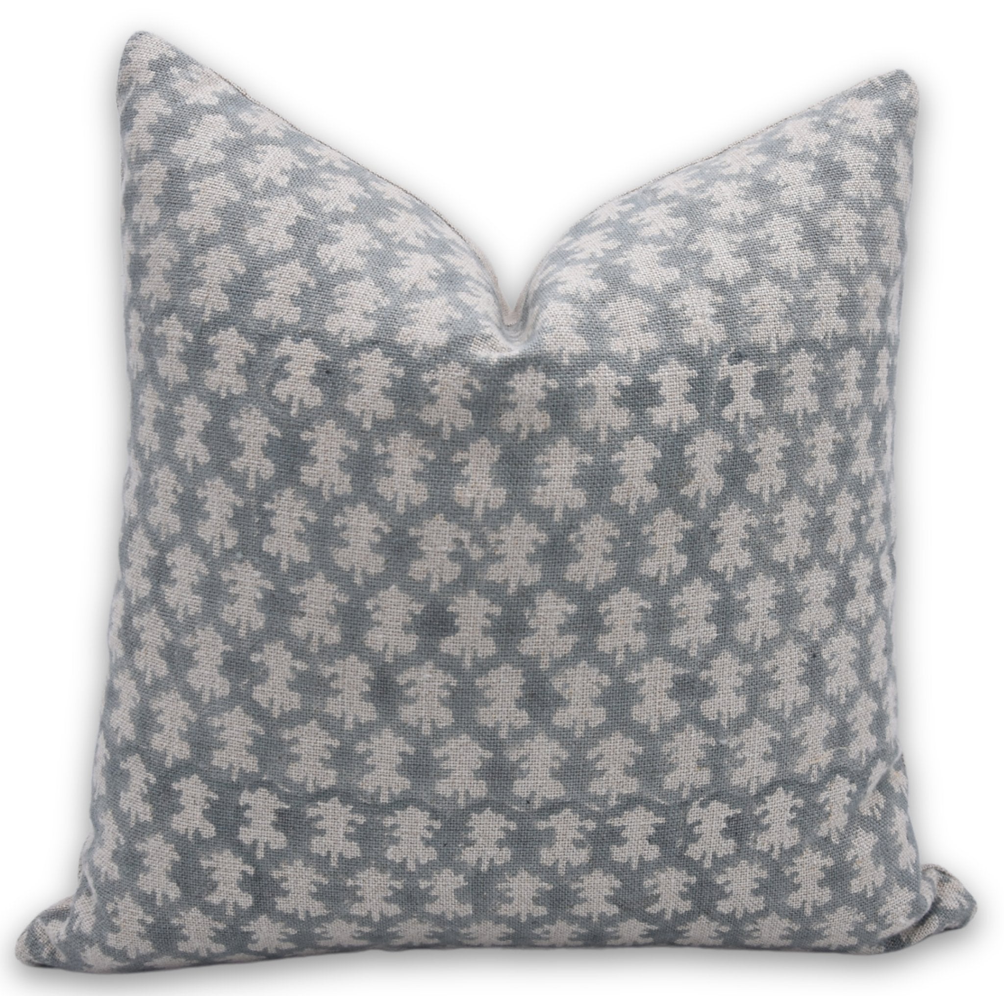 Hand Block Print heavy/thick linen designer pillow cover- TRAZ - Fabdivine