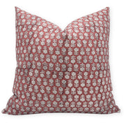 Heavy/Thick Linen block print designer boho pillow/cushion cover- TULSI BUTI - Fabdivine