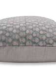 Thick Linen block print designer boho pillow/cushion cover- TULSI BUTI - Fabdivine