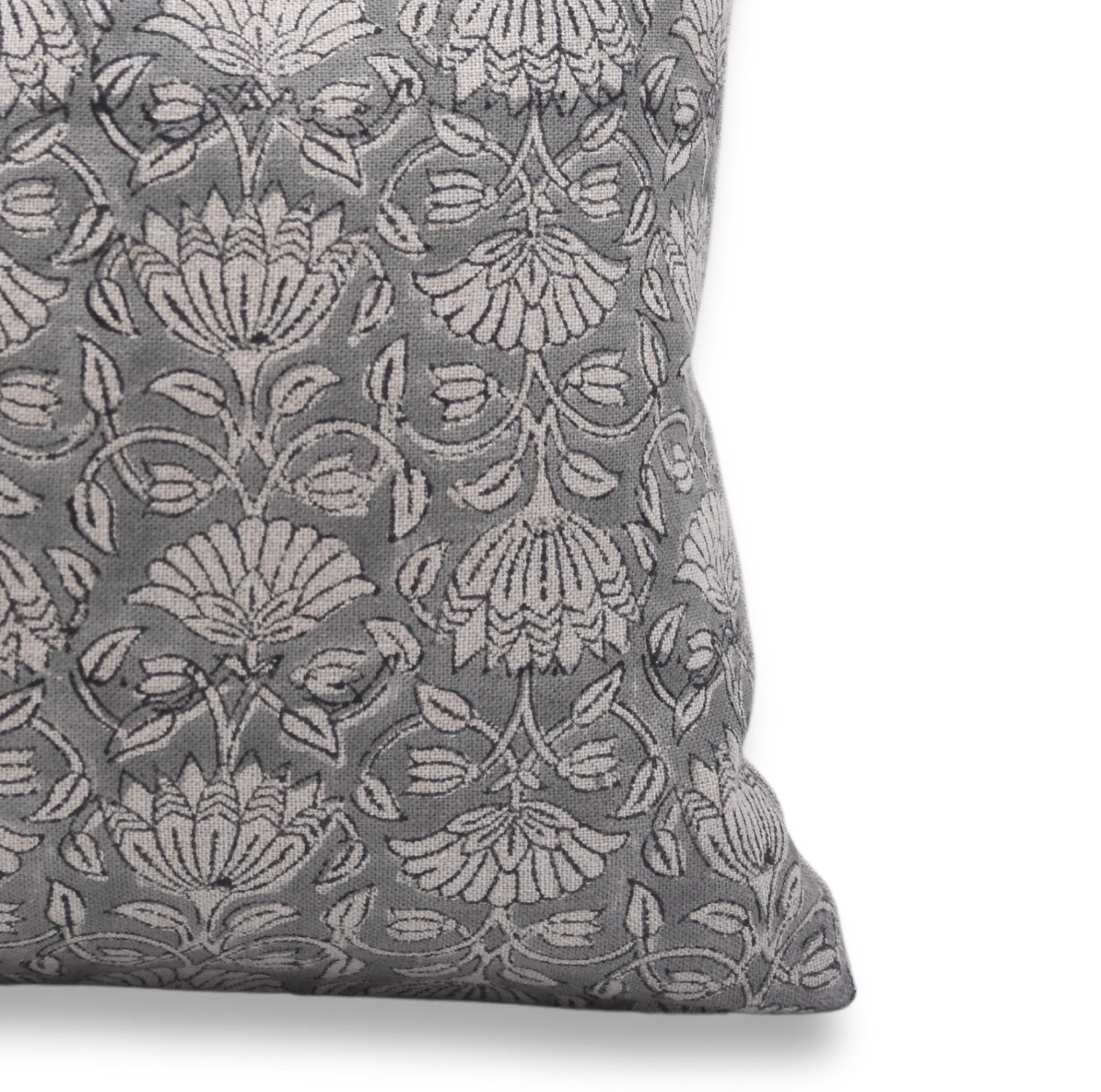 Throw Pillow Cover –Designer Collection of Hand Block Print Heavy/Thick Linen- ULTA KAMAL - Fabdivine