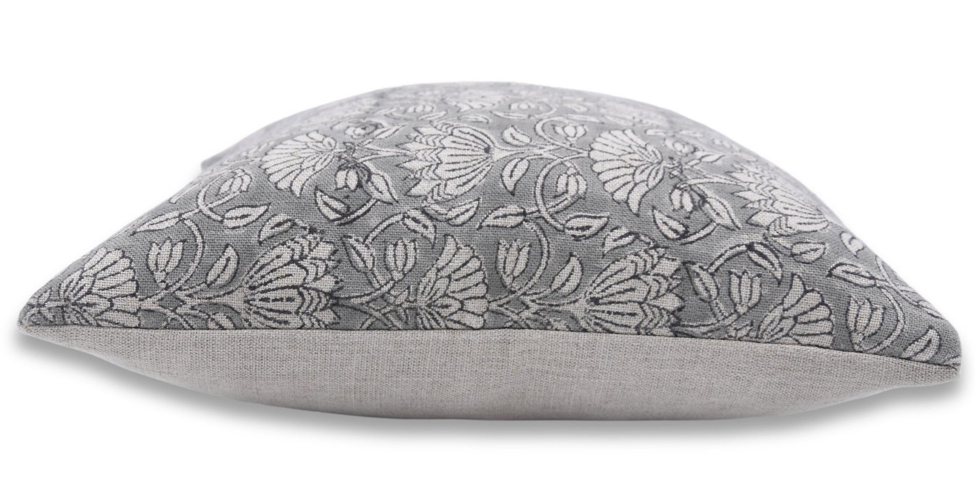 Throw Pillow Cover –Designer Collection of Hand Block Print Heavy/Thick Linen- ULTA KAMAL - Fabdivine