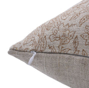 Block print Heavy Linen Pillow Cover - VISHV JAAL - FABDIVINE LLC