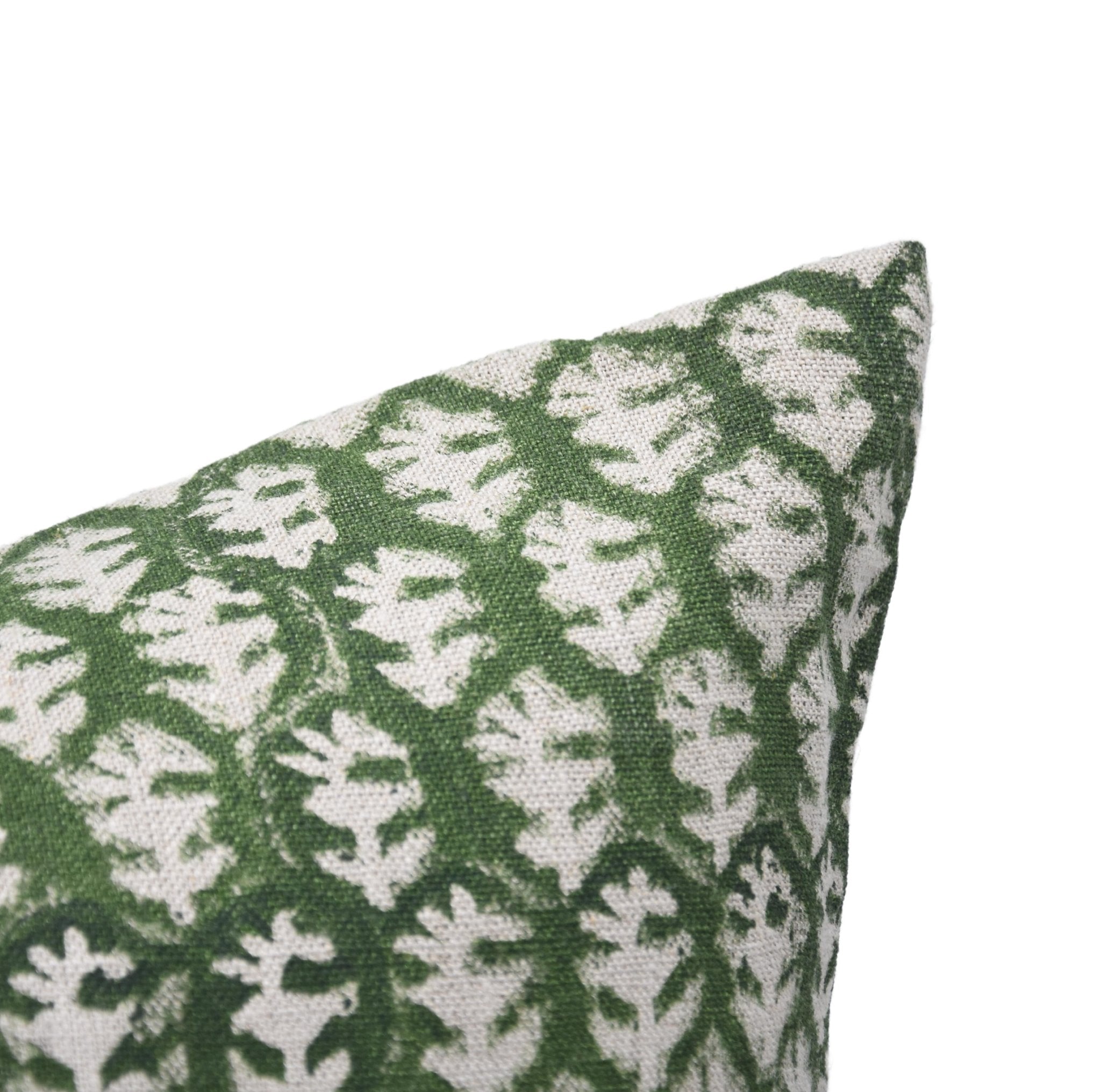 Square/Lumber block print pillow cover- thick/heavy linen- WAJEER - Fabdivine