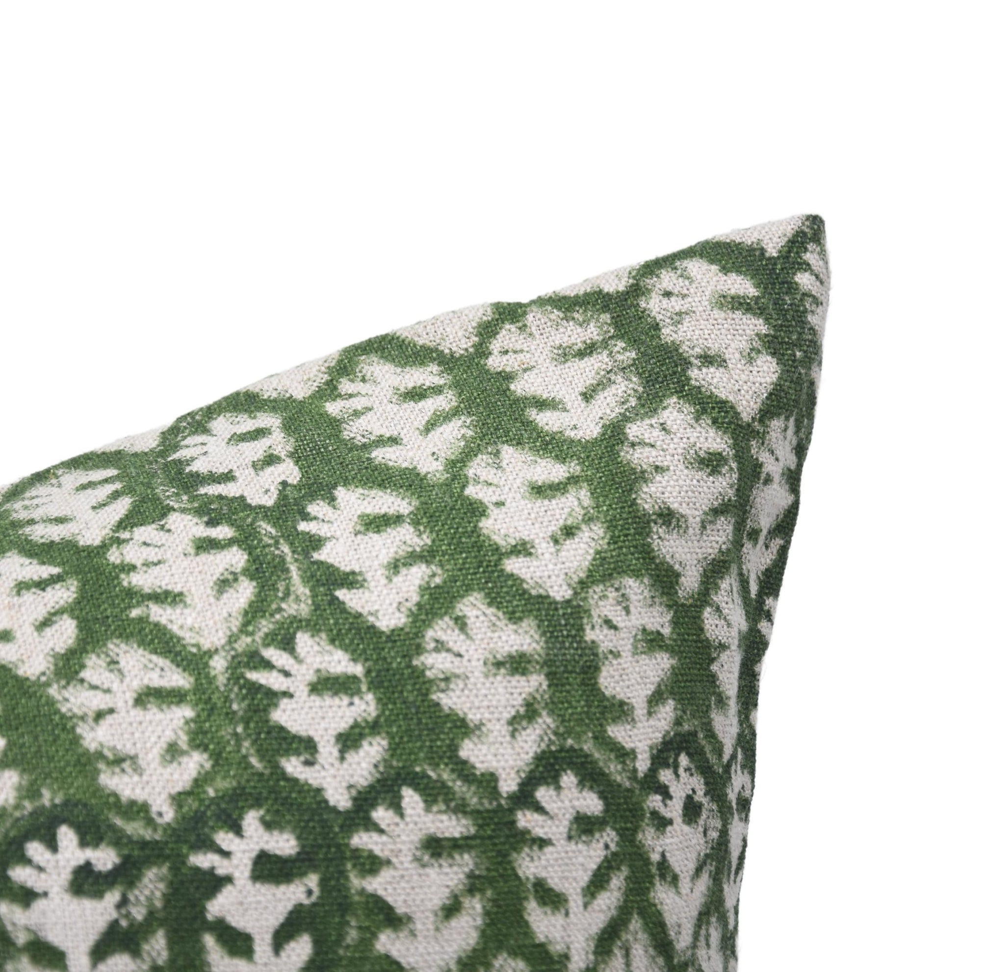 Square/Lumber block print pillow cover- thick/heavy linen- WAJEER - Fabdivine