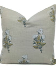 Block print Pillow cover for sofa, couch or bed- Pure Linen- ABHISHEK - Fabdivine