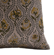 Block Print Pure Linen Pillow Cover - AMARBEL - Fabdivine