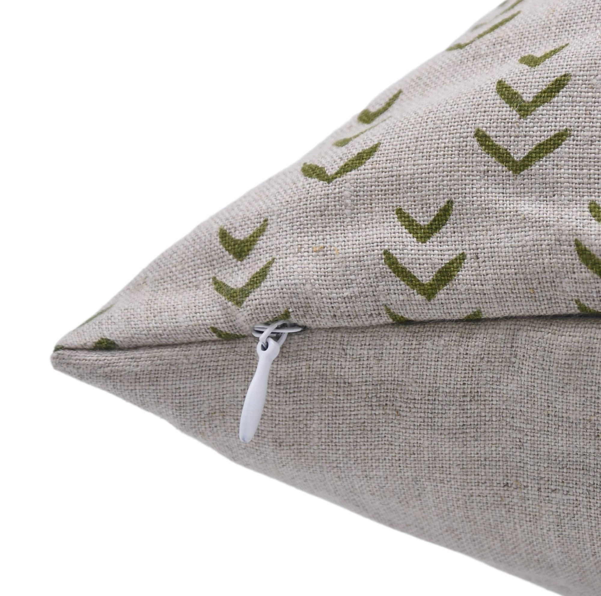 Block print Pillow cover for sofa, couch or bed- pure linen- ANKUR - Fabdivine